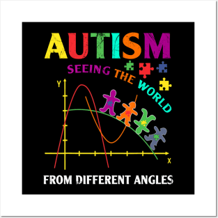 Autism Seeing The World From A Different Angel Puzzles Gifts Posters and Art